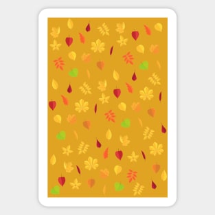 Autumn Leaves Print Sticker